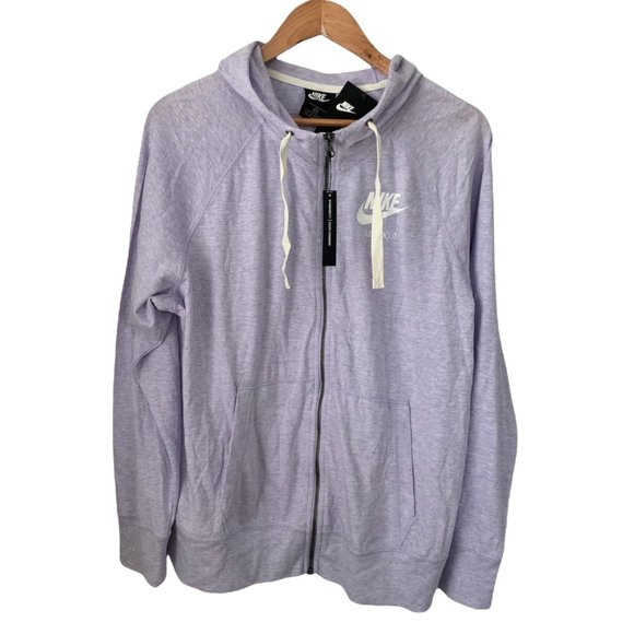 Nike Sportswear Plus Size Women's Full-Zip Drawstring Hoodie  with pockets 1X - Picture 2 of 9